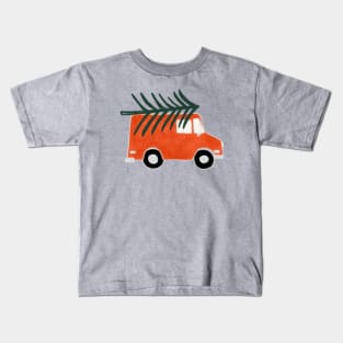 Christmas truck Kids T-Shirt